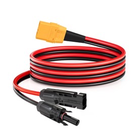 ELFCULB XT90 Solar Cable,10AWG 6FT XT90 Female to Solar Panel Connector Cable for Solar Panel Portable Power Station