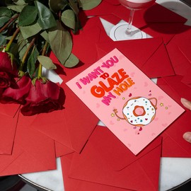 Beixian Happy Valentines Day Card Gifts for Him Her, Cute Anniversary Birthday Cards for Husband Form Wife, Funny Valentines Day Card for Boyfriend