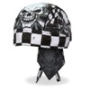 Hot Leathers HWH1115 Checkered Flags Headwrap - One Size Fits