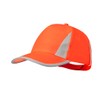 BLUECHOLON 5 Panel Polyester High Vis Adjustable Sports Hat Neon