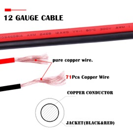 iGreely SAE Extension Cable 12AWG SAE Power Automotive Extension Cable SAE to SAE Quick Disconnect Wire Harness SAE Connector for Solar Panel Motorcycle Cars Tractor 12 AWG (6Ft)