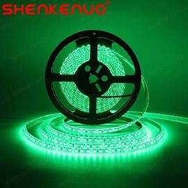 SHENKENUO LED Flexible Strip Lights Tape Rope 16.4ft 300 SMD 3528 Waterproof with US Plug