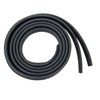TMI 20-FT-2022 Black Basketweave Grain Vinyl Premium Windlace with Metal