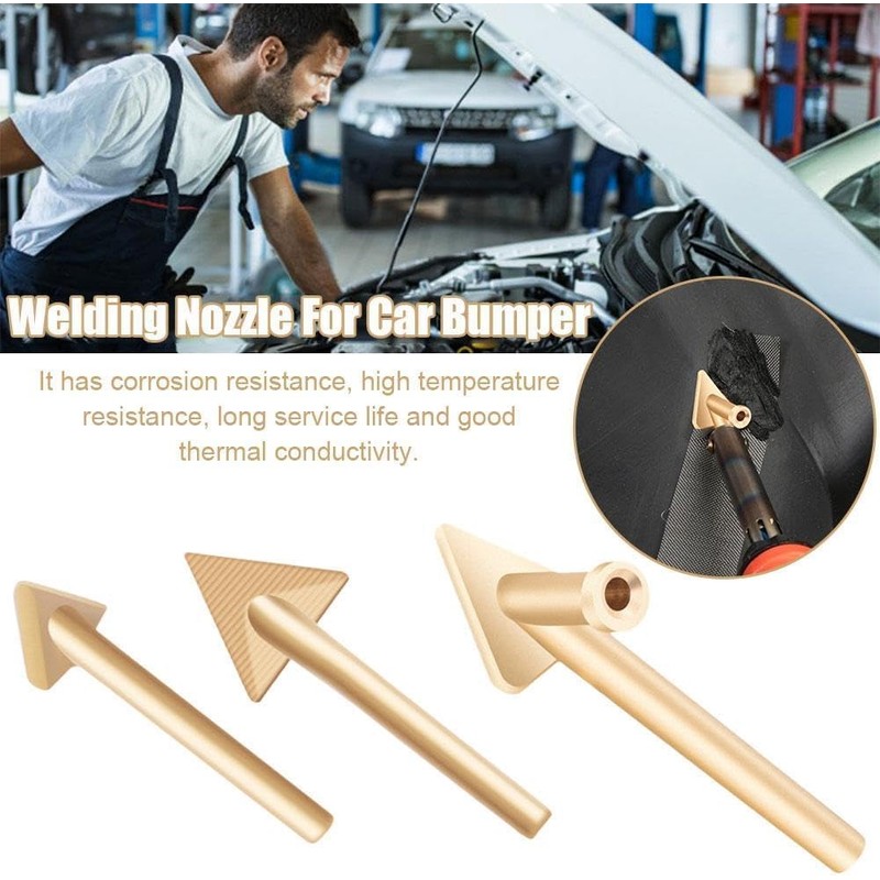 Gold Plastic Welder Soldering Iron Tips Triangular Copper Soldering Iron