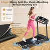 Portable Tradmill with Handle, 3.0HP Walking Pad Treadmill, Electric Compact
