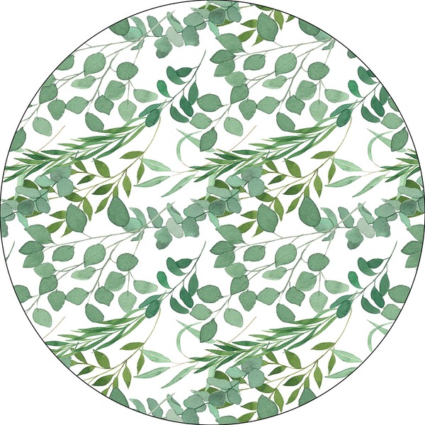 Bonateks, Round Digital Printed Mouse Mat Non Slip Backing for