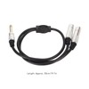6.35mm Mono Male Plug to Dual 6.35mm Female Jack Cable,