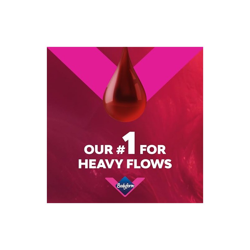 Bodyform Ultimate Ultra Long Sanitary Towels Wings 120 Pack, Heavy