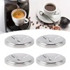 4pcs Coffee Filter Stainless Steel Reusable Filter Rust Resistant Effective