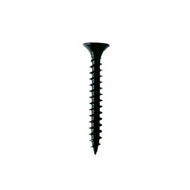 3.5 x 25mm - Self Tapping - Black Multi Purpose Wood Screws - Pozi Countersunk - Perfect For Decking,Hardwood, Softwood, Chipboard, MDF, Plastic, Thin Sheet Metal - 50 Pack