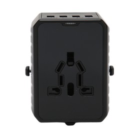 8A Universal Travel Adapter 2 USB C 4 USB A Ports International Power Plug Adapter for USA   100‑240V