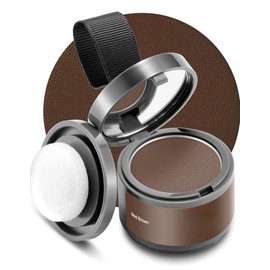 Root Touch Up Sets - Instant Hairline Powder for Gray Coverage & Root Touch-Up - Conceals Thinning Hair, Bald Spots, & Eyebrows - 48-Hour Stain-Proof Formula for Men & Women (Medium Brown, 0.35 Ounce)