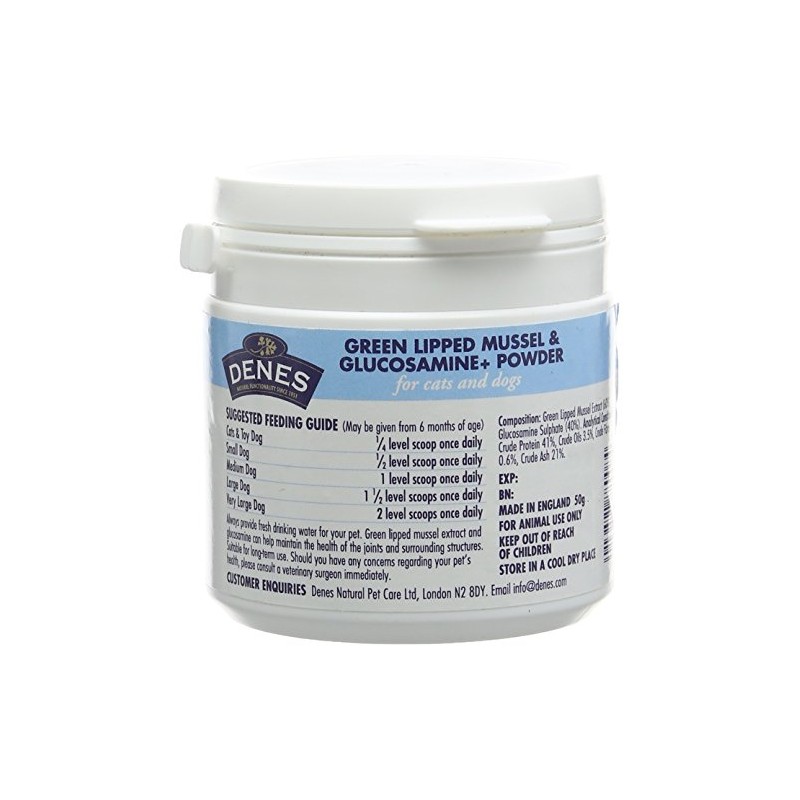 Green Lipped Mussel With Glucosamine+ Powder 50g