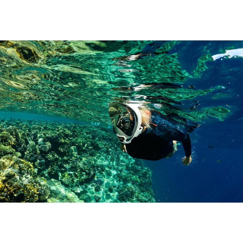 OCEAN REEF - Aria QR+ Maschera Snorkeling Integrale a Rilascio