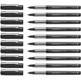 Schneider 8231 Xtra 823 Tintenroller (Konusspitze aus Edelstahl, 0,3 mm) 10er Packung schwarz