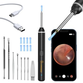 VITCOCO HD Ear Scope with Camera - 1920P WiFi Otoscope Kit with LED Lights & Spoons
