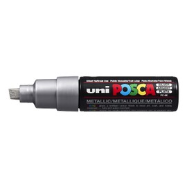 Uni-Ball uni Posca PC-8 K Blunt Tip Silver 1pc (S) Marker