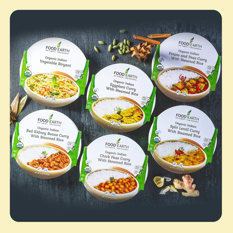Food Earth Indian Vegetable Biryani - 6 Pack