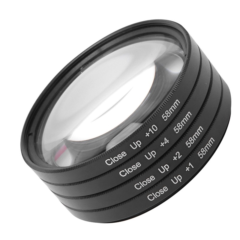 Optical Glass Macro Close Up +1 +2 +4 +10 Lens