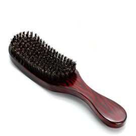 Boar Bristle Hair Brush, 100% Natural Boar Bristle & Eucalyptus Wood Brush for Women Men, Smoothing Brush Enhances Shine, Reduces Static, Ergonomic Handle