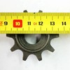 Headerbs 10T Sprocket Gear, Front Wheel Sprocket 10T Teeth Iron