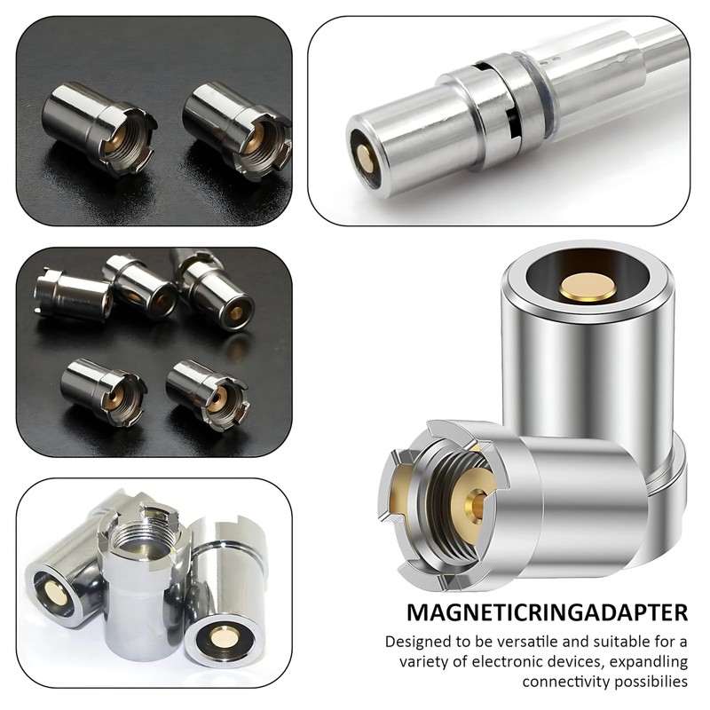 GEDEUBAN 8 PCS 510 Thread Magnetic Adapter for Electronic Devices