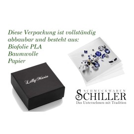 LILLY MARIE Women's Silver Jewellery Set 925 Silver Clover Pendant Length Adjustable Eco Packaging Gift Ideas for Mum, Silver