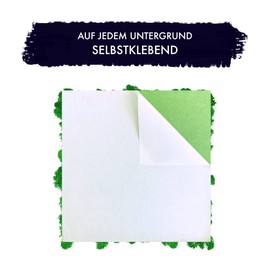 GJS Moss Picture - Moss Mat/Moss Sheet (25 x 25 cm) Made of Real Iceland Moss Moss for Moss Wall/Plant Picture/Decorative Panels for Crafts/DIY (Forest Green)