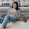 Aimuan Reading Pillow Checkered Bed Rest Wedge Backrest Checkerboard Pillow