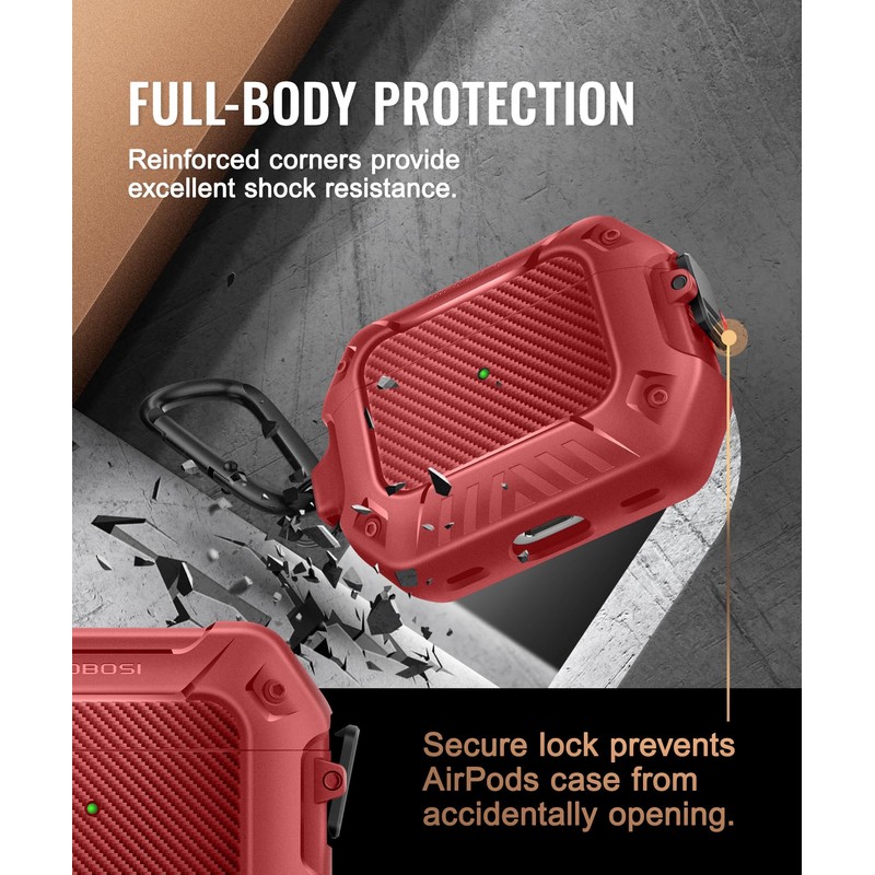 MOBOSI for AirPod Pro Case with Cleaner Kit, Compatible with