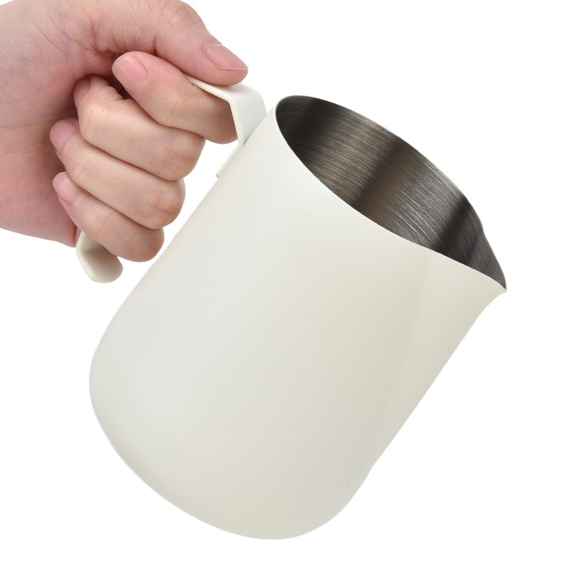 Milk Frothing Pitcher Thickened Frother Cup 450ml with Pointed Spout