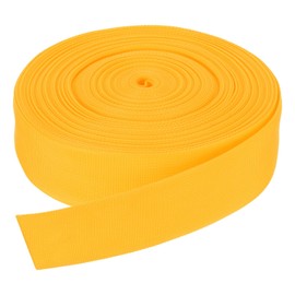 DMiotech 25 Yard x 50mm breites Nylon-Gurtband Poly Flachband-Gurtband für DIY Handwerk, Rucksackgurte, Nähen, Reparatur von Outdoor-Ausrüstung, Dunkelgelb