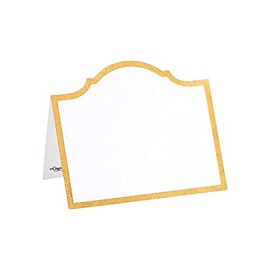Caspari Arch Die-Cut Place Cards in Gold Foil - 8 Per Package