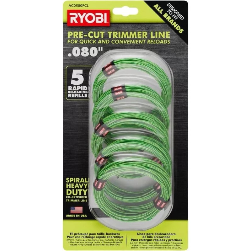 Ryobi 10 Pack RYOBI 0.080 in. x 16 ft. Pre-Cut