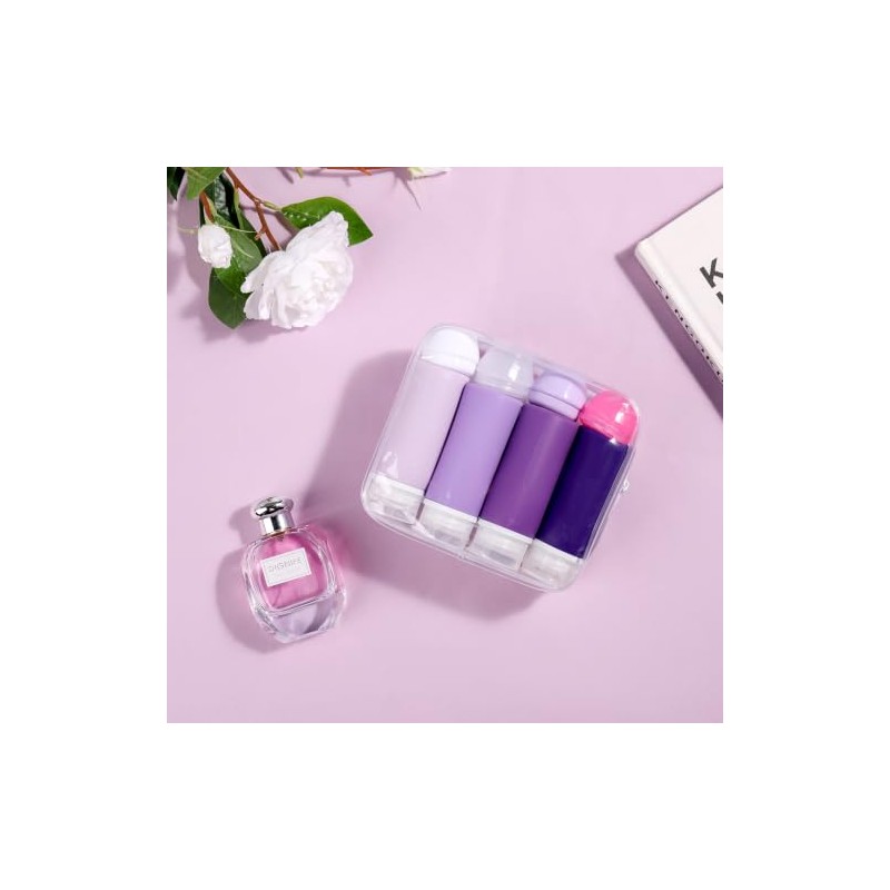 18 Piezas para Viaje, Kit de Botellas Reutilizable para Artículos