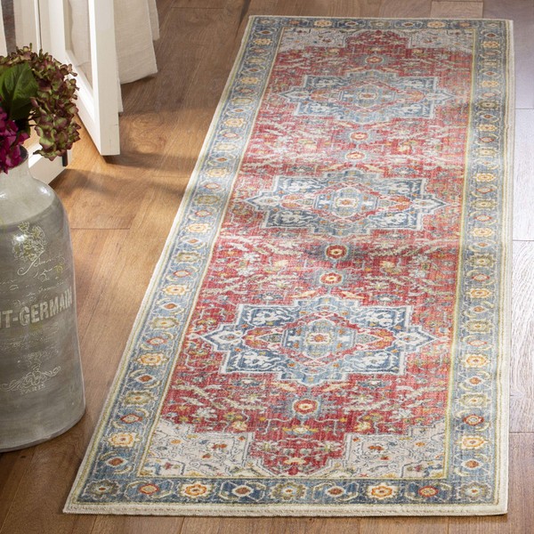 Safavieh Vintage Persian Collection VTP478Q Traditional Oriental Distressed Runner, 2'2"
