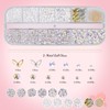 Rhinestones with Bedazzling Kit,3 Boxes Bedazzling Gems for Crafting,Colourful Rhinestones