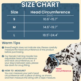 Nanaki Calming Hoodie- Dog Ear Cover for Noise Canceling 4th of July, Hematomas Ear Wraps For Dogs Anxiety Relief, Adjustable Ear Muffs for Fireworks, Thunderstorm, Grooming, Bathing Sleeping Headband