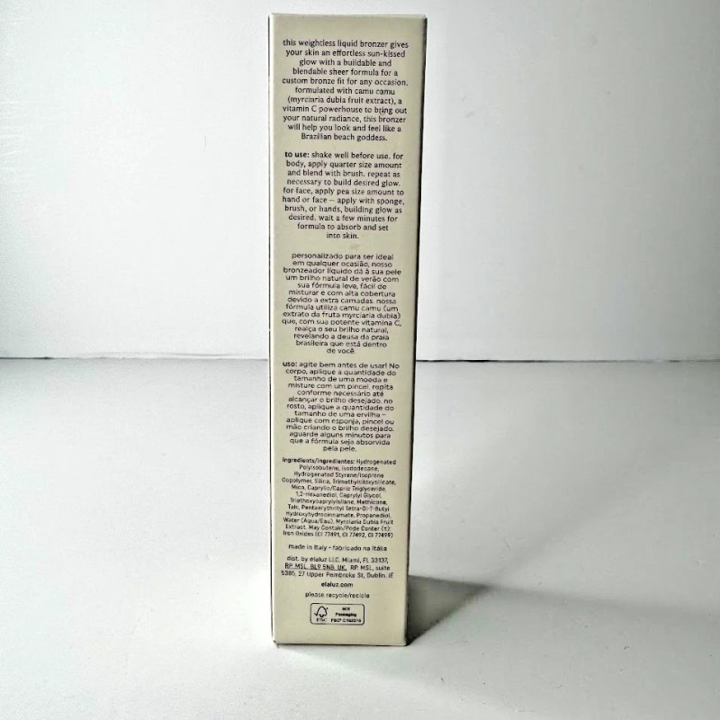 Elaluz Liquid Bronzer With Camu Camu Yummy Natural 2.5 Oz