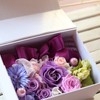 Azurosa Photo Frame Preserved Flowers Gift Box Lavender Pink
