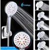 Rain Shower Head with Handheld Spray Combo High Pressure 3+6