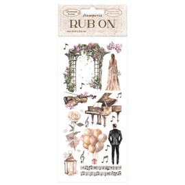 Stamperia International KFT Stamperia Rub On 10.16 cm x 21.6 cm Romance Forever Arch, Multicoloured, 10.16 x 21.6 cm