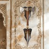 FLURSAILE Sword Plaque Wall Mount Vertical Display Holder Adjustable Stand