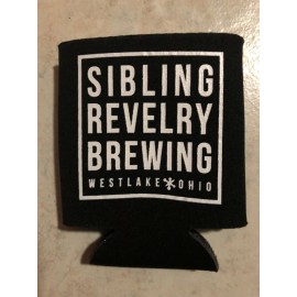 SIBLING REVELRY BREWING WESTLAKE OHIO BEER/SODA DRINK CAN KOOZIE BLACK