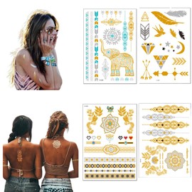 Henna Tattoos Henna Temporary Tattoos Waterproof Tattoo stickers Wedding Party Wedding Party Henna Stickers for Women