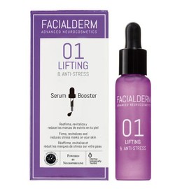 Facialderm Sérum Booster Lifting Y Antiestrés 30 Ml - Reafirma, revitaliza y reduce las marcas de estrés en tu piel.