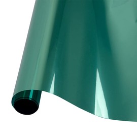 HOHOFILM 35.4"x78.7" One Way Mirror Window Film Reflective Window Glass Tint Daytime Privacy Heat Control Sun Blocking Self Adheisve Glass Film for Home Office(Green)