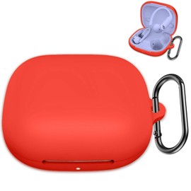 Compatible with Beats Powerbeats Pro 2 Case Cover, Soft Silicone Full Protective Cover with Keychain for Women Men Compatible with Beats Powerbeats Pro 2 Charging Case, Front LED Visible (Red)