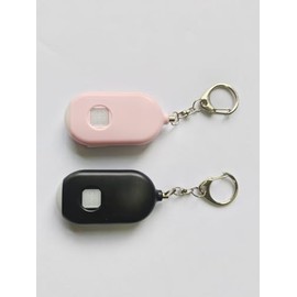 Personal Emergency Alarm with Key Fob, SOS Button, Set of 2, Pink and Black