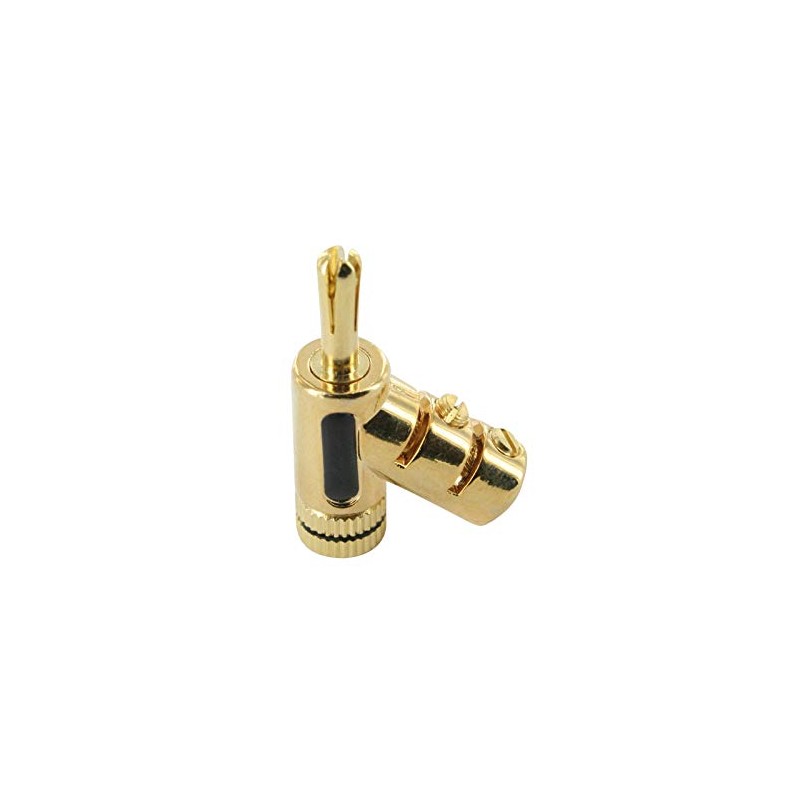 Gold Plated Locking Lockable Banana Plugs Up to 9 AWG